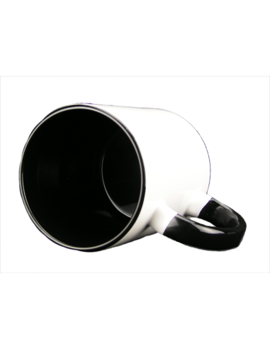 Taza blanca con interior y asa de color personalizada, fotoregalo, regalo personalizado, taza con foto