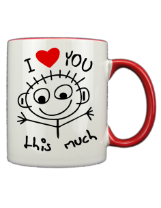Taza blanca con interior y asa de color personalizada, fotoregalo, regalo personalizado, taza con foto 2