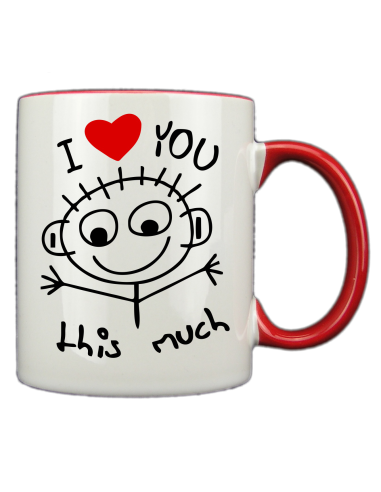 Taza blanca con interior y asa de color personalizada, fotoregalo, regalo personalizado, taza con foto