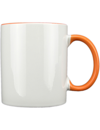 Taza blanca con interior y asa de color personalizada, fotoregalo, regalo personalizado, taza con foto