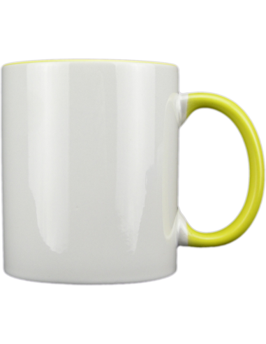 Taza blanca con interior y asa de color personalizada, fotoregalo, regalo personalizado, taza con foto