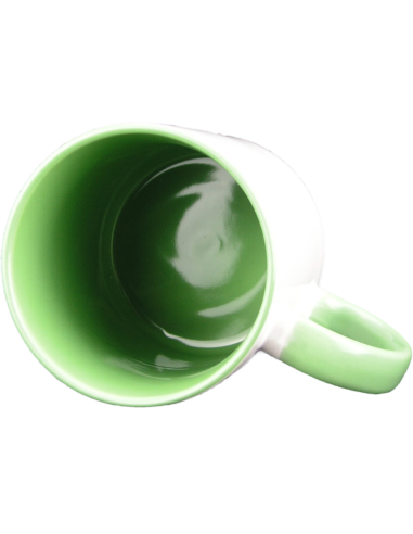 Taza blanca con interior y asa de color personalizada, fotoregalo, regalo personalizado, taza con foto
