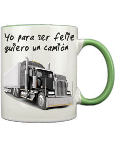 Taza blanca con interior y asa de color personalizada, fotoregalo, regalo personalizado, taza con foto 2