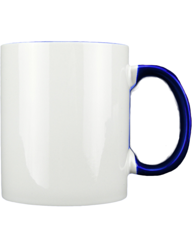Taza blanca con interior y asa de color personalizada, fotoregalo, regalo personalizado, taza con foto