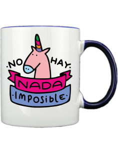 Taza blanca con interior y asa de color personalizada, fotoregalo, regalo personalizado, taza con foto 2