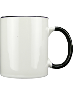 Taza blanca con interior y asa de color personalizada, fotoregalo, regalo personalizado, taza con foto