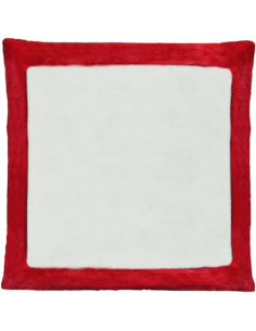 Cojín de peluche Rojo